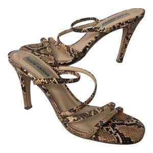 Steve Madden Strappy Averi Snake Print Heeled Sandal